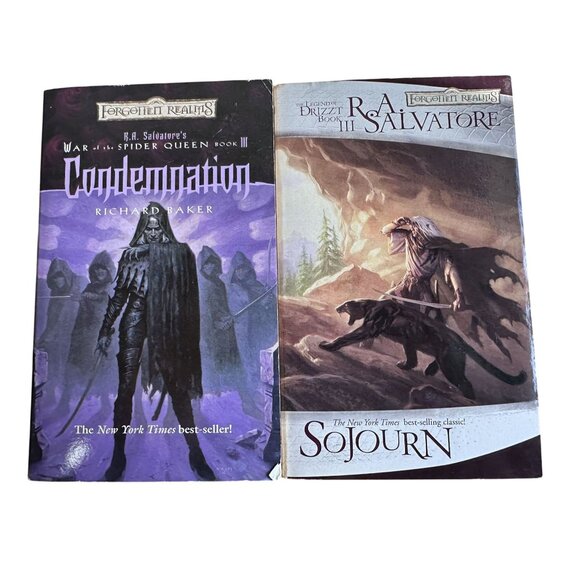 Forgotten Realms Paperback Set of 2 Books Condemnation & Sojourn - Picture 1 of 6